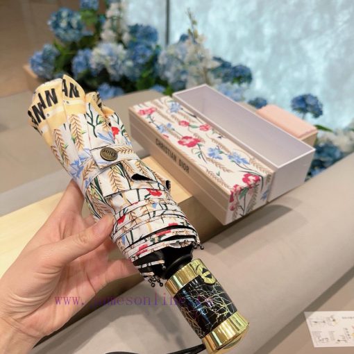 DIOR 2024 new three fold automatic folding umbrella, fashionable OEM quality, exquisite detawya83j5g - Image 9