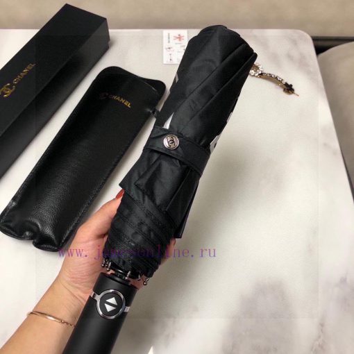 CHANEL Classic Return Chanel Icon Triple Fold Automatic Folding Sunny Umbrella with Chanel S4a8j8yuk
