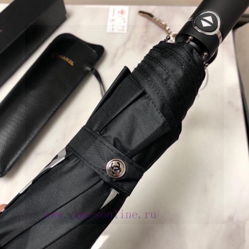 CHANEL Classic Return Chanel Icon Triple Fold Automatic Folding Sunny Umbrella with Chanel S4a8j8yuk - Image 5