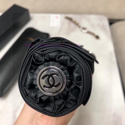 CHANEL Classic Return Chanel Icon Triple Fold Automatic Folding Sunny Umbrella with Chanel S4a8j8yuk - Image 7