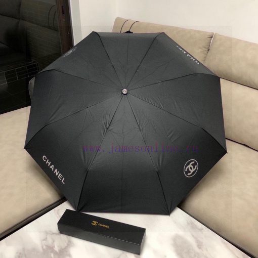 CHANEL Classic Return Chanel Icon Triple Fold Automatic Folding Sunny Umbrella with Chanel S4a8j8yuk - Image 10