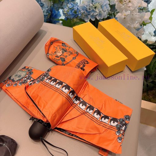 HERM È S 2024 new five fold umbrella hot selling fashion index explosive table, whether used7fot0ubm - Image 3