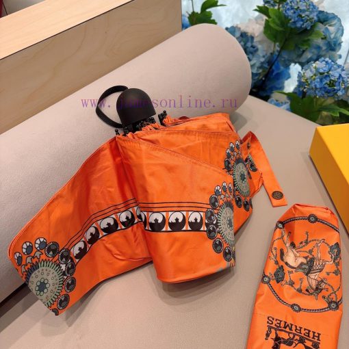 HERM È S 2024 new five fold umbrella hot selling fashion index explosive table, whether used7fot0ubm - Image 5