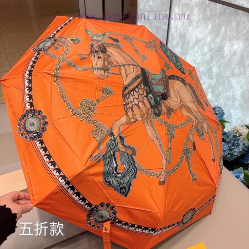 HERM È S 2024 new five fold umbrella hot selling fashion index explosive table, whether used7fot0ubm - Image 10