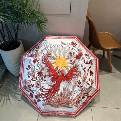 DIOR Flamingo Pattern Triple Fold Automatic Folding Sunny Umbrella Fashion OEM Quality Exquifo7hol6a - Image 10