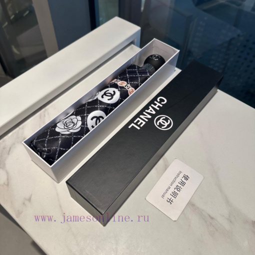 CHANEL tea flower pattern three fold automatic folding umbrella classic hot selling, using Tjesgtb0b