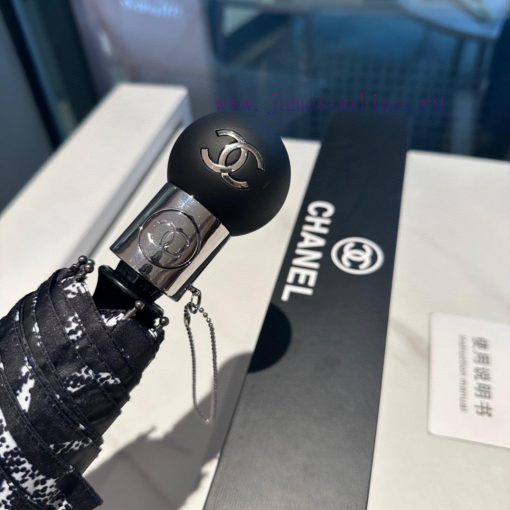 CHANEL tea flower pattern three fold automatic folding umbrella classic hot selling, using Tjesgtb0b - Image 7