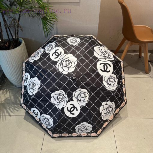 CHANEL tea flower pattern three fold automatic folding umbrella classic hot selling, using Tjesgtb0b - Image 10