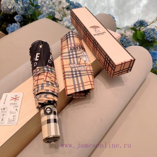 Burberry Bear Triple Fold Automatic Folding Sunny Umbrella, the pinnacle of the year, is a cev9mygvb - Image 2