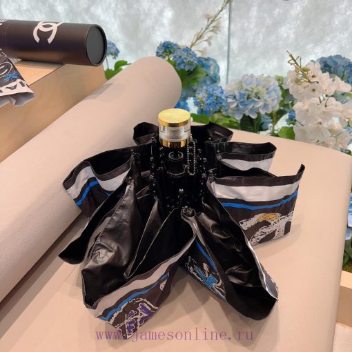 CHANEL crystal handle, five fold manual folding umbrella, made of imported UV resistant umbrq3vm5yd7 - Image 8