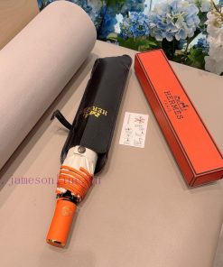 Herm è s 2024 new premium H home triple fold automatic umbrella presents its exquisite crafti2lzad3t
