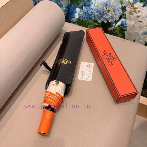 Herm è s 2024 new premium H home triple fold automatic umbrella presents its exquisite crafti2lzad3t - Image 2