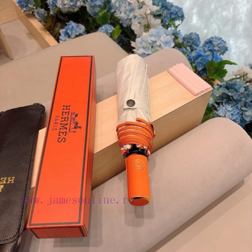 Herm è s 2024 new premium H home triple fold automatic umbrella presents its exquisite crafti2lzad3t - Image 5