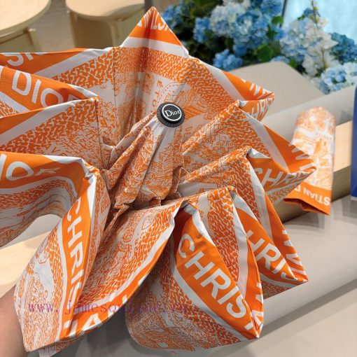 DIOR's new three fold automatic folding umbrella, fashionable OEM quality, exquisite details9j9dwc3p - Image 5