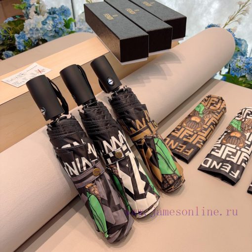FENDI printed three fold automatic folding umbrella, the latest hot item of the year, OEM gri7tpo1yz - Image 8