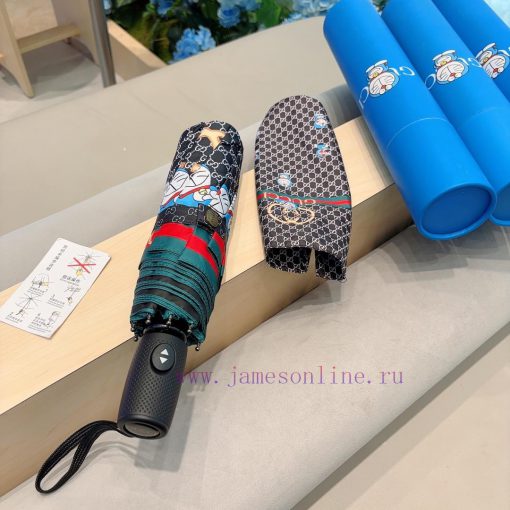 GUCCIGucci Ding Dang Cat Three fold Automatic Folding Sunny Umbrella Sunny Sunshade Rainy Sue3ehjqol - Image 3