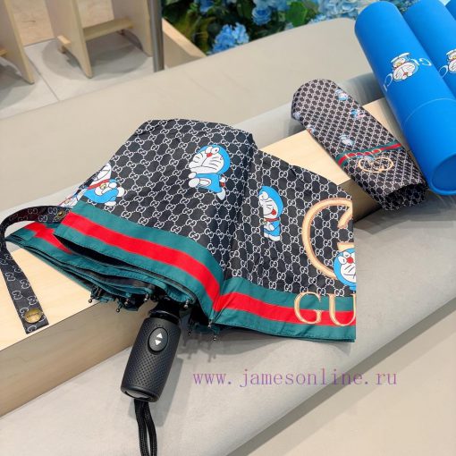GUCCIGucci Ding Dang Cat Three fold Automatic Folding Sunny Umbrella Sunny Sunshade Rainy Sue3ehjqol - Image 5