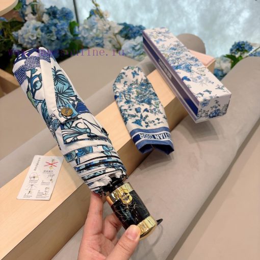DIOR's new butterfly brushed handle, three fold automatic folding umbrella, fashionable OEM nnemfnzq - Image 3