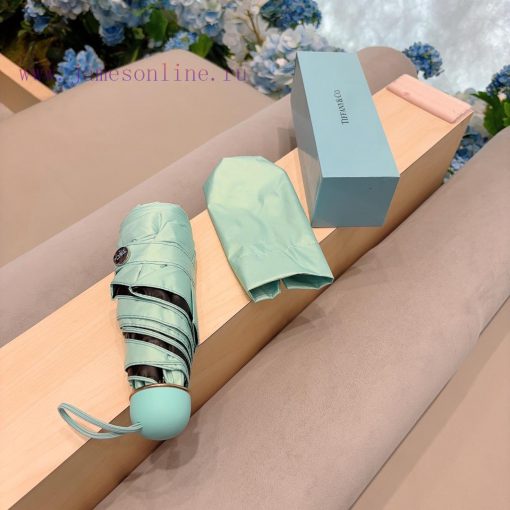 Tiffany Mini Small Size Solid Color Five Fold Hand Foldable Sunny Umbrella, New and Popular,mxshz7y4 - Image 2