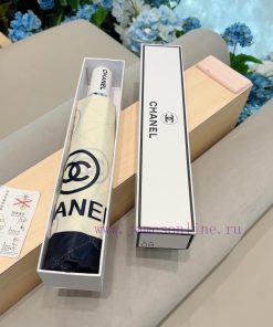 CHANEL Color blocked Camellia Triple fold Automatic Folding Umbrella Made of Taiwan Importedr30y4wd1