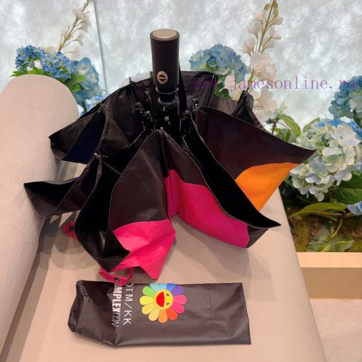 Trendy Murakami Takashi Sunflower Triple Fold Automatic Sunny Umbrella with Elegant Design, p90u57kd - Image 8