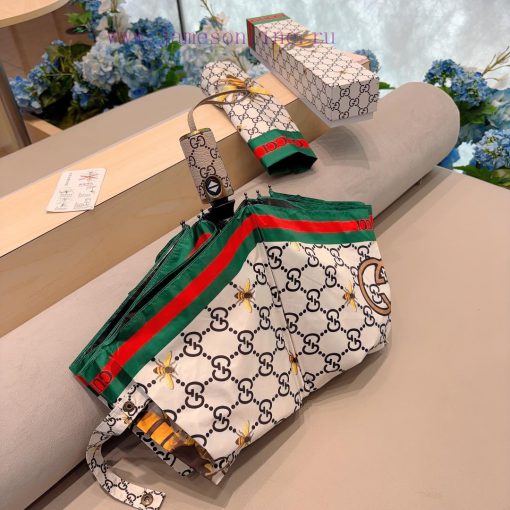 GUCCIGucci Bee Triple Fold Automatic Folding Sunny Umbrella, Sunny Sunshade, Rainy Sunshade,uni2h8v4 - Image 5