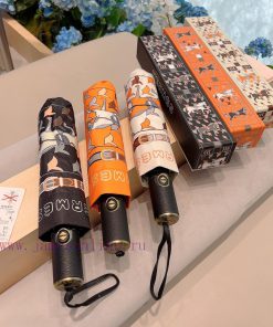Herm è s' premium H home triple fold automatic umbrella is presented with its exquisite crafsh5c2l7k