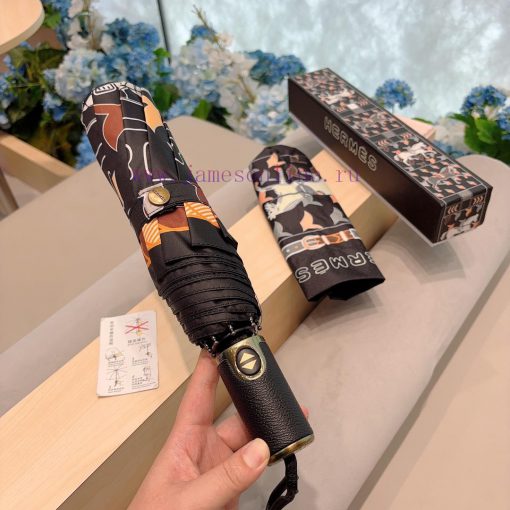 Herm è s' premium H home triple fold automatic umbrella is presented with its exquisite crafsh5c2l7k - Image 4