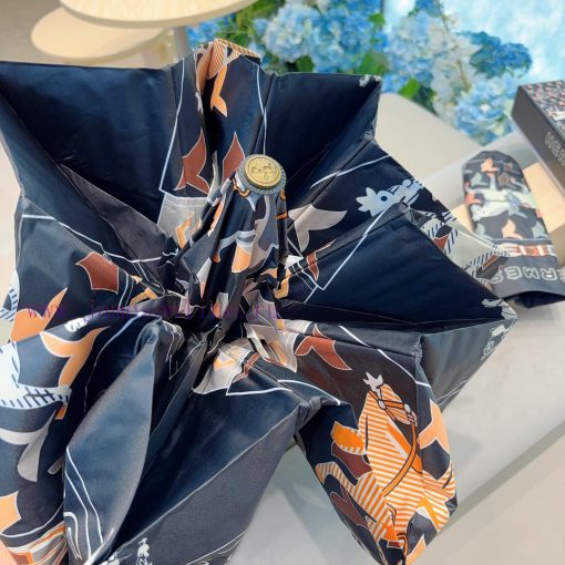Herm è s' premium H home triple fold automatic umbrella is presented with its exquisite crafsh5c2l7k - Image 5