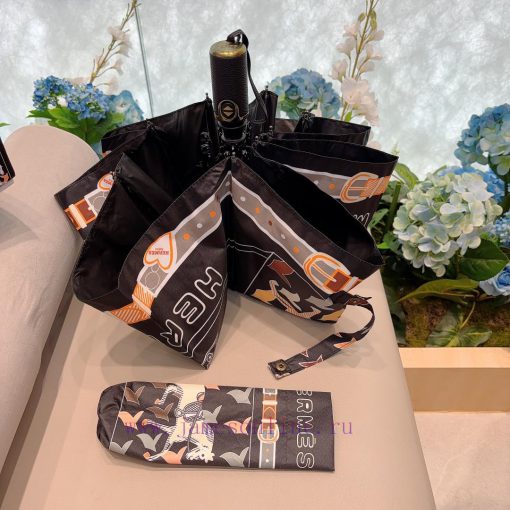 Herm è s' premium H home triple fold automatic umbrella is presented with its exquisite crafsh5c2l7k - Image 7