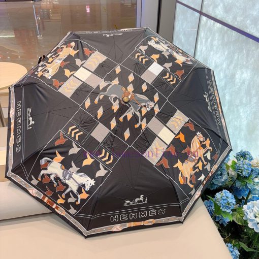 Herm è s' premium H home triple fold automatic umbrella is presented with its exquisite crafsh5c2l7k - Image 8