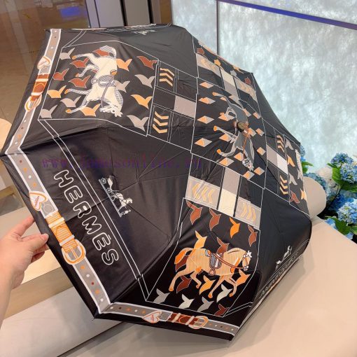 Herm è s' premium H home triple fold automatic umbrella is presented with its exquisite crafsh5c2l7k - Image 9