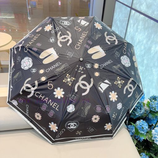 CHANEL Accessories Triple Fold Automatic Folding Umbrella Made from Taiwan Imported UV Protem9pcsw6p - Image 8