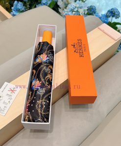 Herm è s' premium H home triple fold automatic umbrella is presented with its exquisite crafrtepaifx