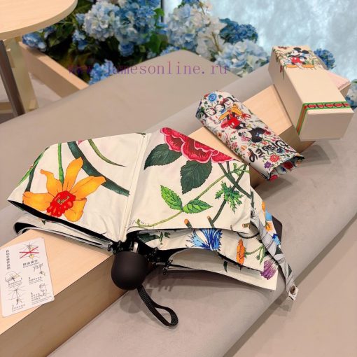 GUCCIGucci Mickey five fold hand folding umbrella for sunny and rainy days, with OEM qualitymlfinxhg - Image 6
