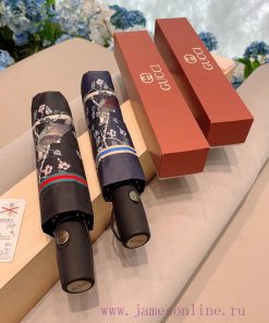 GUCCIGucci Eight Birds Picture Three Fold Automatic Folding Sunny Umbrella Sunny Sun Sunshadxz1hxixd