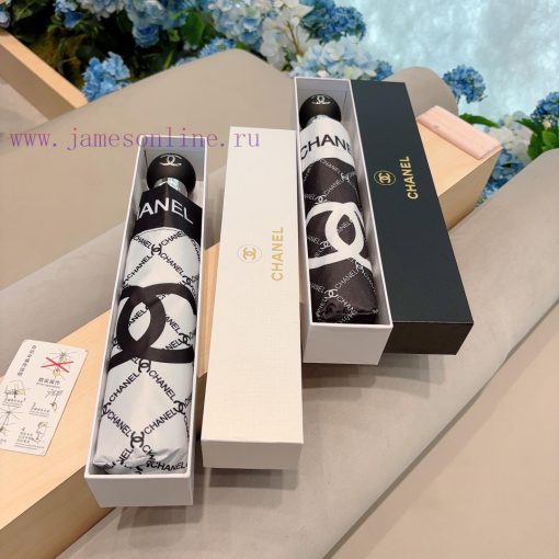 CHANEL's diamond grid logo is a three fold automatic folding umbrella made of UV resistant u81yifzxd