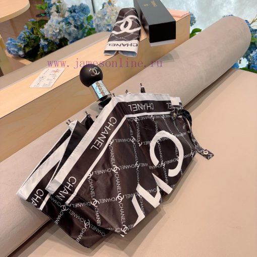 CHANEL's diamond grid logo is a three fold automatic folding umbrella made of UV resistant u81yifzxd - Image 5
