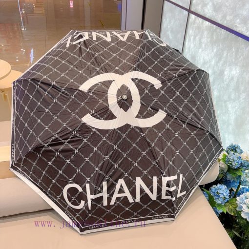 CHANEL's diamond grid logo is a three fold automatic folding umbrella made of UV resistant u81yifzxd - Image 8