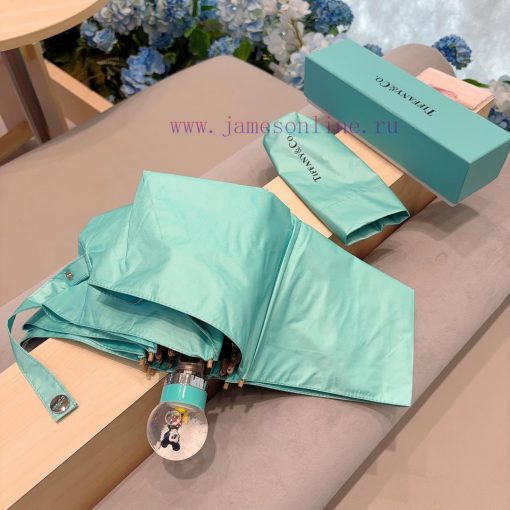 Tiffany Mickey handle, five fold hand open folding umbrella, new hot and trendy summer stylevcb52z19 - Image 8