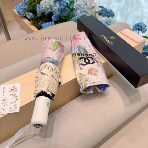 CHANEL's three fold automatic folding umbrella is made of Taiwan imported UV resistant umbred44zbfi1 - Image 4