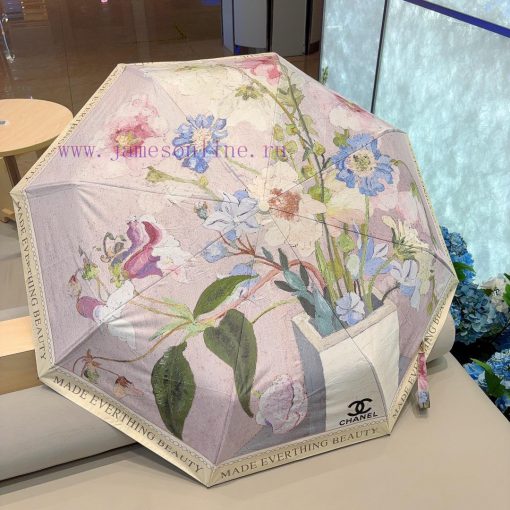CHANEL's three fold automatic folding umbrella is made of Taiwan imported UV resistant umbred44zbfi1 - Image 9