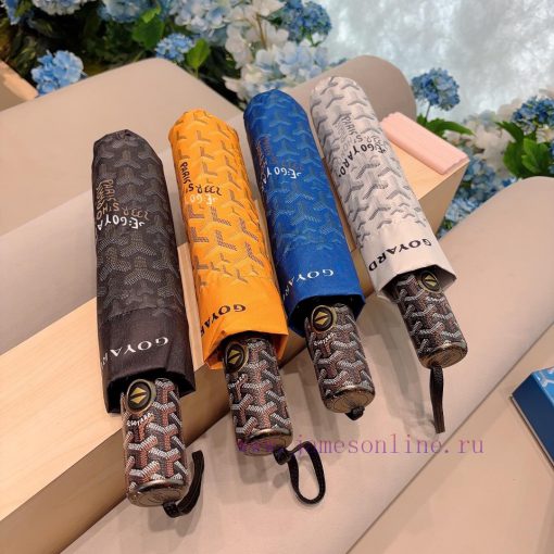 . Goyard 24 new version three fold automatic folding umbrella hot selling fashion index chhqjaeok9 - Image 8