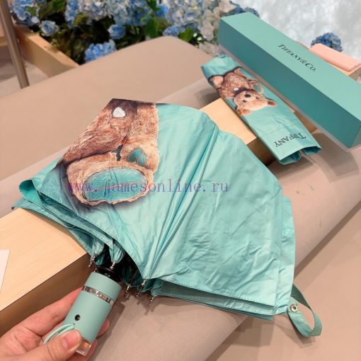 Tiffany's teddy bear pattern is fashionable and unique, with a three fold automatic folding efacltbl - Image 5