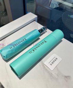 Tiffany Transparent Handle Fashionable Unique Triple Fold Automatic Folding Sunny Umbrella ipt8sargw