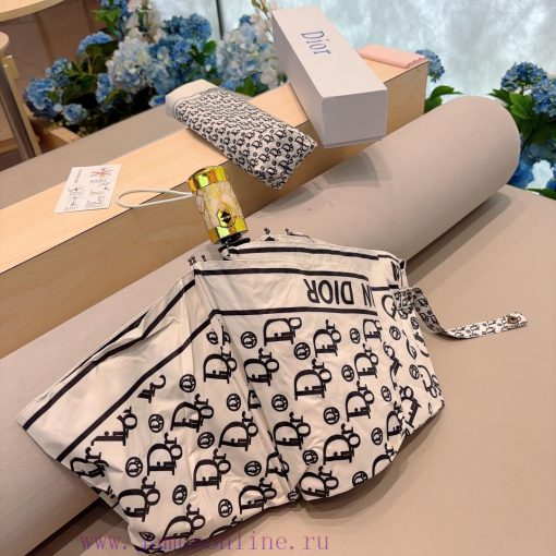 DIOR Dior Triple Fold Automatic Folding Umbrella Fashion OEM Quality Exquisite Details Visibjf08hlr6 - Image 8