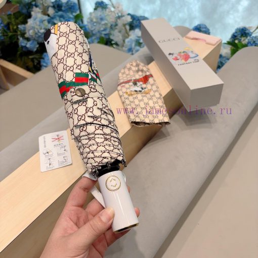 GUCCIGucci three fold automatic folding sunny umbrella with sun shading on sunny days and ravac6sklg - Image 4