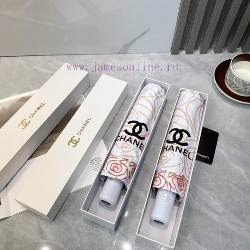 CHANEL Sketch 2024 Summer New Fully Automatic Folding UmbrellaBlack coating sunscreen effecteca5304r