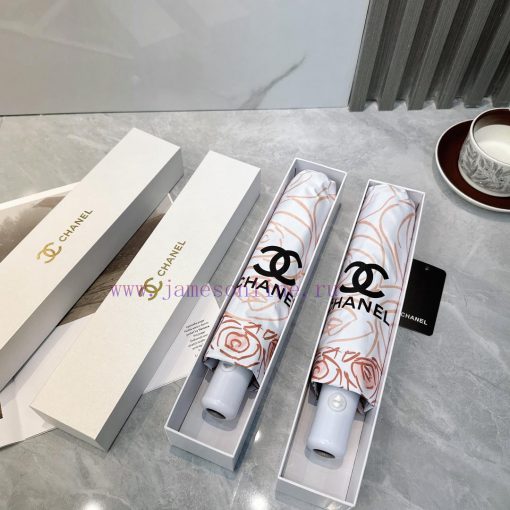CHANEL Sketch 2024 Summer New Fully Automatic Folding UmbrellaBlack coating sunscreen effecteca5304r - Image 2