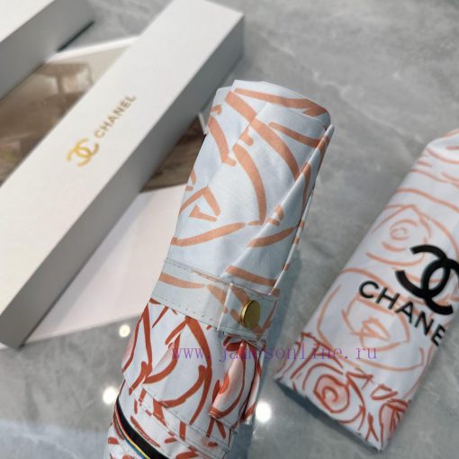 CHANEL Sketch 2024 Summer New Fully Automatic Folding UmbrellaBlack coating sunscreen effecteca5304r - Image 4